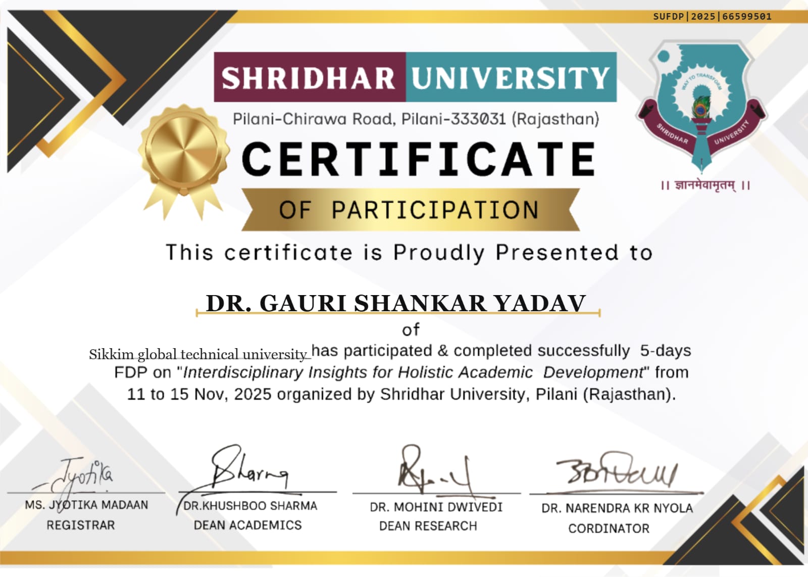 Certificate 3